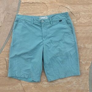 Travis Mathew Aqua Flat Front Men's Shorts